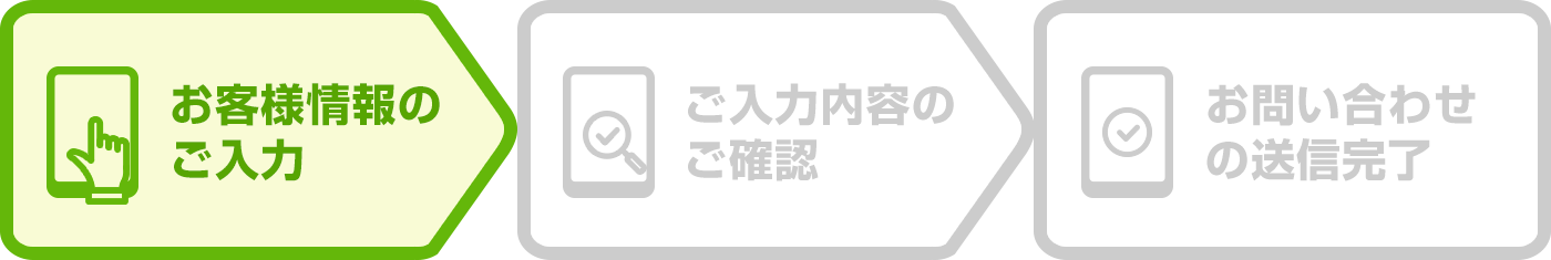 お客様情報のご入力