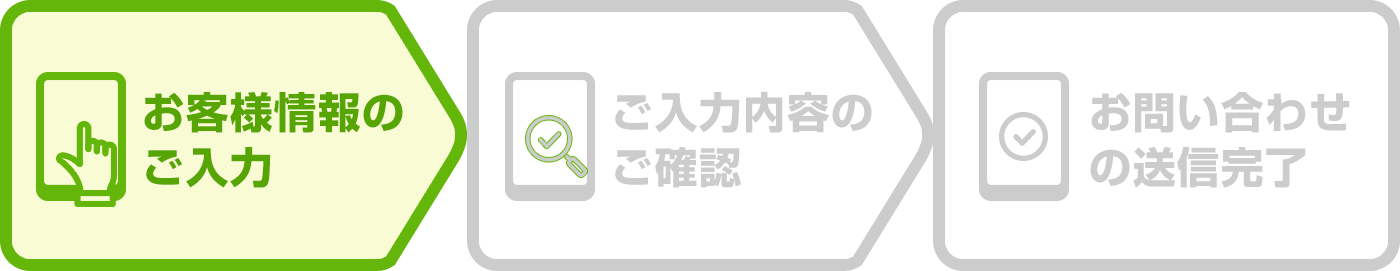 お客様情報のご入力