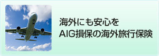 海外にも安心をAIGの海外旅行保険